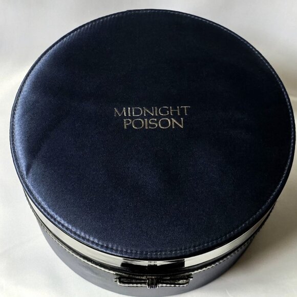 Dior Midnight Poison Coffret Round Box Makeup Storage Case LARGE, RARE & NEW - Picture 5 of 11